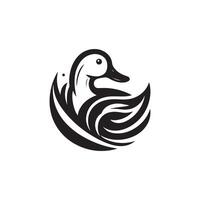 duck silhouettes, Lake Ducks Silhouette, Duck silhouettes, duck collection, various poses, black isolated figures vector