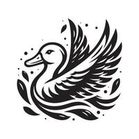 duck silhouettes, Lake Ducks Silhouette, Duck silhouettes, duck collection, various poses, black isolated figures vector