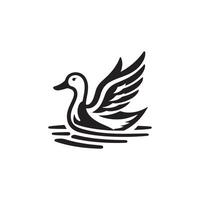duck silhouettes, Lake Ducks Silhouette, Duck silhouettes, duck collection, various poses, black isolated figures vector