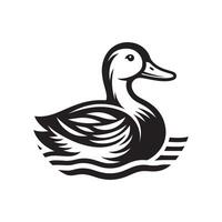 duck silhouettes, Lake Ducks Silhouette, Duck silhouettes, duck collection, various poses, black isolated figures vector