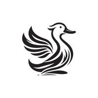 duck silhouettes, Lake Ducks Silhouette, Duck silhouettes, duck collection, various poses, black isolated figures vector