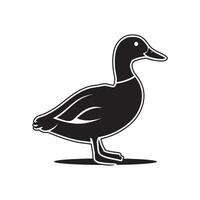 duck silhouettes, Lake Ducks Silhouette, Duck silhouettes, duck collection, various poses, black isolated figures vector