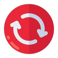 Modern design icon of sync arrows vector