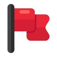 A unique design icon of flag vector