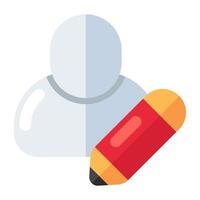 Modern design icon of edit profile vector