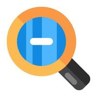 A unique design icon of zoom out vector