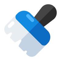Flat design of paint brush icon vector