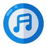 A premium download icon of music note vector