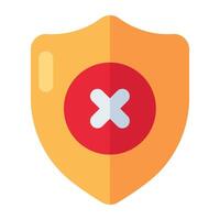 Perfect design icon of no security vector