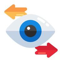 Editable design icon of monitoring vector