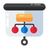Modern design icon of hierarchy presentation vector