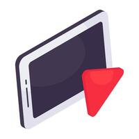 creative design icon of mobile cursor vector