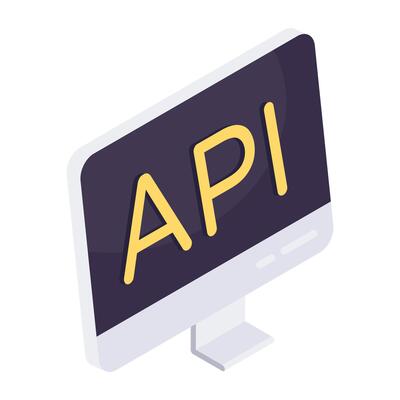 An icon design of api