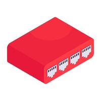 Perfect design icon of ethernet hub vector