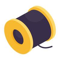 A unique design icon of thread spool vector
