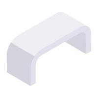 Conceptual isometric design icon of road vector