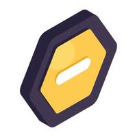 Modern design icon of do not disturb board vector