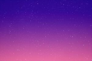 Abstract view on a stars in the evening purple sky as background, texture photo