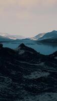 Peaceful calm view of fjords in Norway video