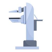 Mammography machine standing in empty room for breast cancer detection vector