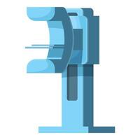 Modern medical equipment showing computed tomography scanner machine vector