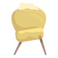 Empty cradle representing christmas nativity scene vector