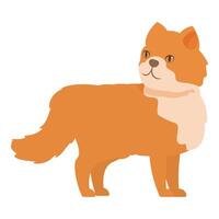 Curious ginger cat standing and looking up vector