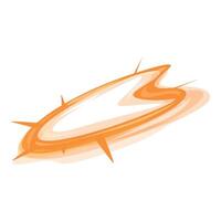 Orange swirl of energy creating an explosive shape vector