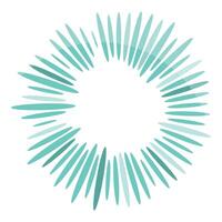 Abstract circular design element with oval shapes forming a frame vector