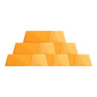 Stack of gold bars representing wealth and investment vector