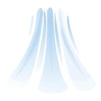 Blue abstract shapes creating wavy lines background design vector