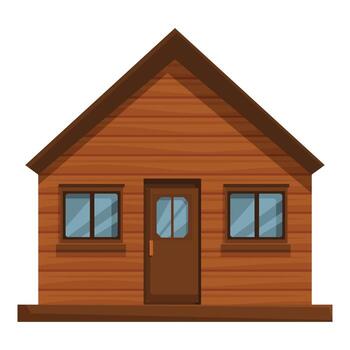 de madera suburbano familia casa con porche en pie en blanco antecedentes vector