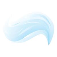 Abstract blue wave background creating a flowing design element vector