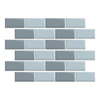 Brick wall pattern forming continuous masonry surface vector