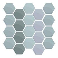 Abstract background forming by hexagonal shapes creating seamless pattern vector