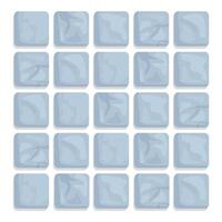 Seamless pattern of cartoon stone tiles for game developing vector