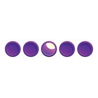 Purple loading bar with glowing element showing progress vector