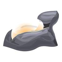 Fresh open mussel showing juicy meat inside shell vector