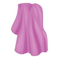 Pink silk fabric flowing in the air waving and fluttering vector