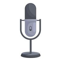 Studio microphone is standing on a stand vector