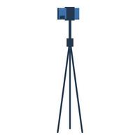 Smartphone mounted on tripod capturing content vector