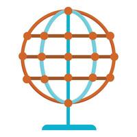Global network representing worldwide business and connections vector