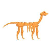 Brachiosaurus skeleton standing on two legs vector
