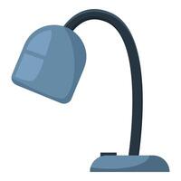 Modern desk lamp casting light for working or studying vector