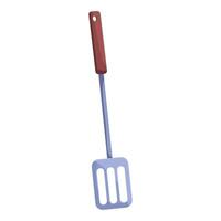 metal cocina espátula con de madera encargarse de para Cocinando vector