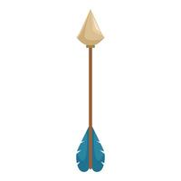 Single primitive hunting arrow pointing upwards vector