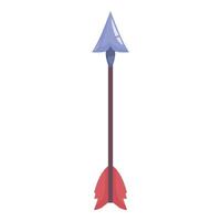 Sharp metal arrow pointing up isolated on white background vector
