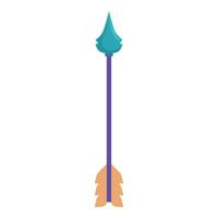 Ancient arrow pointing up representing direction and goal vector