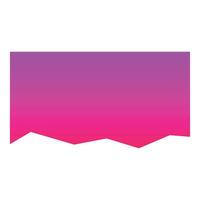 Vibrant pink and purple gradient background with irregular bottom border vector