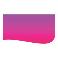 Abstract colorful wavy gradient background blending from magenta to pink vector